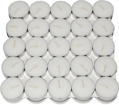 PEARL Tea Light Candle Wax (White,Approx-4 Hours Burn Time) Candle