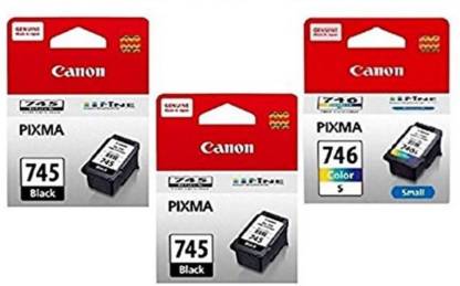 Canon 745 Twin & 746 [Set of 3] Tri-Color Ink Cartridge