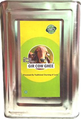 SHREERADHEY Gir Cow Ghee-15 LIT TIN Ghee Tin