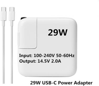 SellZone OEM Power Adapter Apple A1540 Charger For MacBook 12 14.5V 2A 29W USB-C(With USB-C Cable) 29 W Adapter