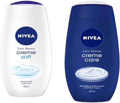 NIVEA CREME CARE SHOWER GEL 250 ML + CREME SOFT SHOWER GEL 250 ML