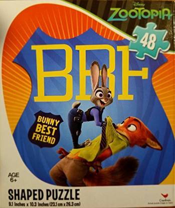 Cardinal Disney Zootopia Badge Shaped (Nick Wilde Judy Hopps) Bbf Bunny Best Friend