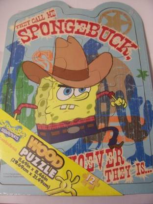 Generic Spongebob Squarepants Shaped Wood ~ They Call Me Spongebuck, Whoever They Is....