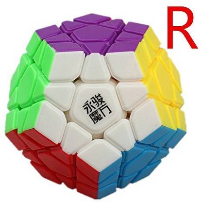 Cuberspeed New Yongjun ( Yj ) Yuhu R Megaminx Stickerless Magic Cube Moyu Yuhu R Megaminx Color Speed Cube