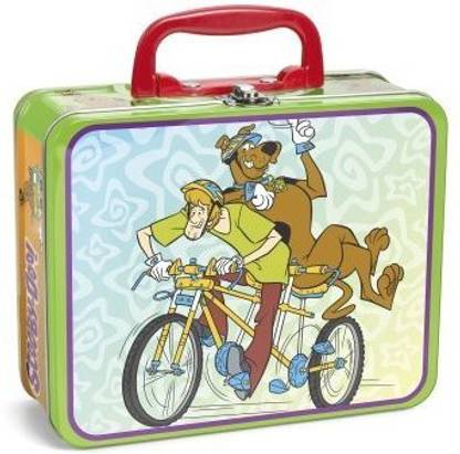 Scooby-Doo In Lunchbox Tin Shaggy & Scooby On Bicycle