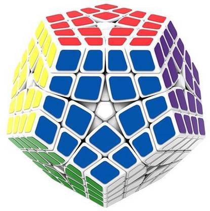 Aircee Shengshou Master Kilominx 2 Sides 4X4X4 4 Layer Megaminx Speed Cube Twisty White