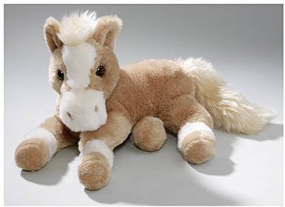 Carl Dick Stuffed Animal Horse lying creme, beige Plush Toy, Soft Toy  - 4.9 inch