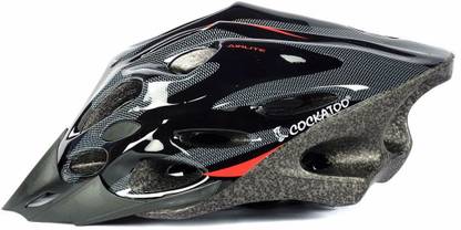 COCKATOO Black Red Cycling Helmet