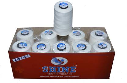 Shine Sewing Thread white Thread
