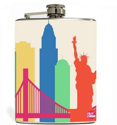 Nutcase US Stachu Of Libarti Stainless Steel Hip Flask