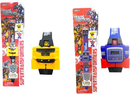 HALO NATION Transformer Watch Watch for kids Optimus Prime and Bumblebee Set of 2
