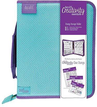 Docrafts Dce907100 Creativity Essentials Stamp Storage Folder, Clear