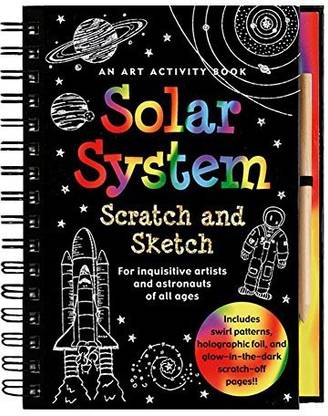 Generic Scratch 'N Sketch Solar System Art Activity Book