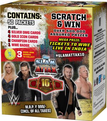 Topps WWE SLAM ATTAX 10 TCG collection Carry Box