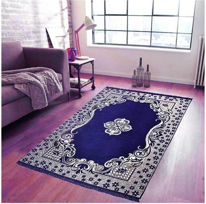 JUSTWAY 5 ft X 8 ft Chenille Carpet