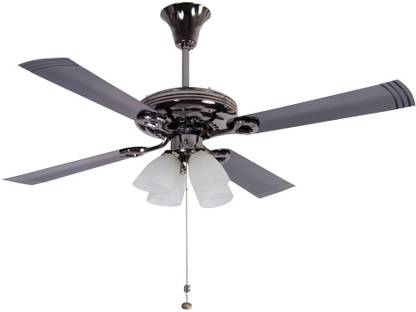 USHA Fontana Lotus Black Chrome 4 Blade Ceiling Fan