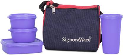 Signoraware 513 Best Lunch with Bag 4 Containers Lunch Box