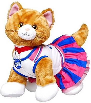 Build A Bear Workshop Promise Pets Cheerleader Tabby Cat Set  - 6 inch
