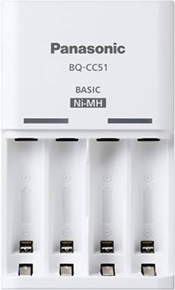 Panasonic Panasonic eneloop Basic Battery BQ-CC51E/B Charger with 2 LED Indicator for AA AAA Ni-MH battery  Camera Battery Charger