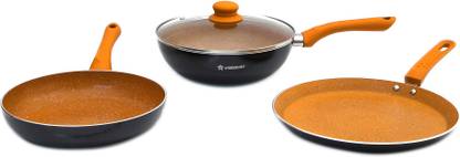 WONDERCHEF Sakura Induction Bottom Non-Stick Coated Cookware Set