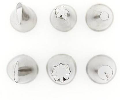 Skywalk 6 Pc Icing Piping Nozzles Cake Decorating Kitchen Tool Set