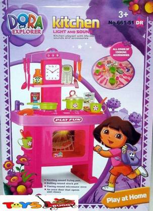 PARADISE Dora The Explorer Kitchen Set with Light & Sound