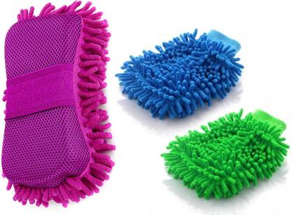 Jeeya Microfiber Vehicle Washing  Hand Glove