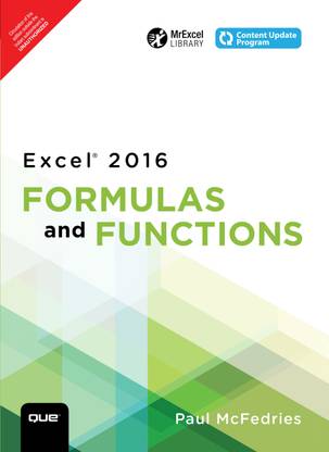 Excel 2016 - Formulas and Functions First Edition