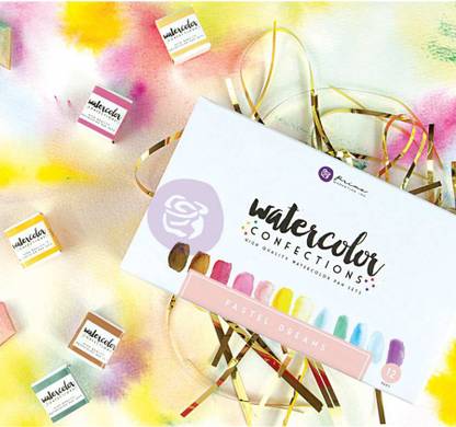 Prima Marketing Watercolor Confections Watercolor Pans 12/Pkg-Pastel Dreams