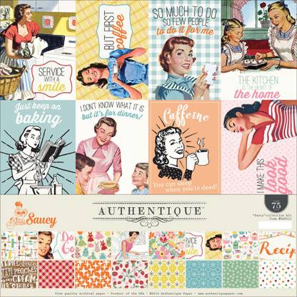 Authentique Paper Collection Kit 12"X12"-Saucy
