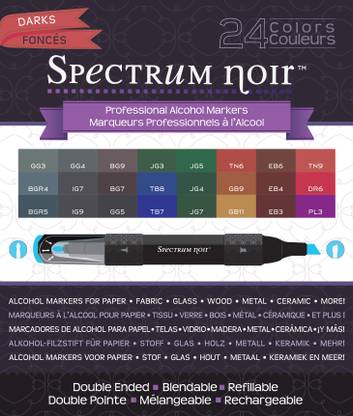 Crafter'S Companion Spectrum Noir Alcohol Markers 24/Pkg-