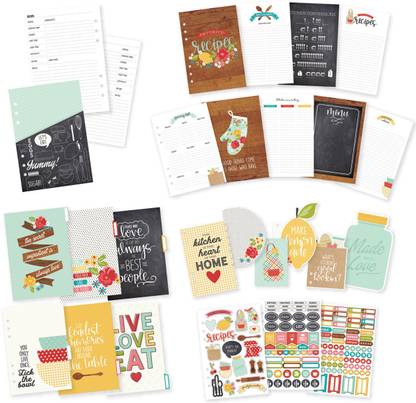 Simple Stories Carpe Diem Recipe A5 Planner Inserts-