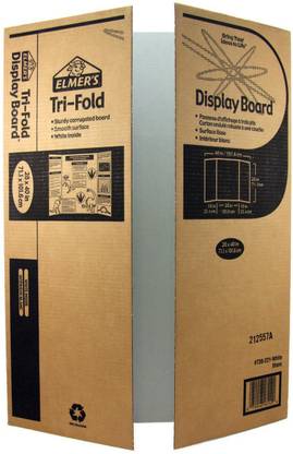Elmers/X-Acto Tri-Board Self-Standing Project Display Board 28"X40-White Box=12, Srp 4.75Ea