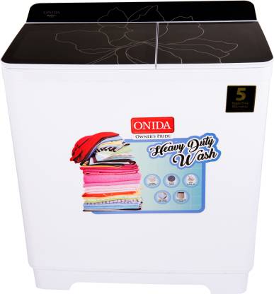 ONIDA 9.5 kg Semi Automatic Top Load Washing Machine Black