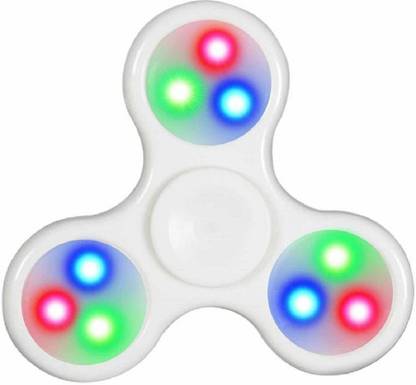 ShopStar LED Light Fidget Hand Spinner Toy with In-Built Rechargeable Battery (Multicolor) SEDF5652