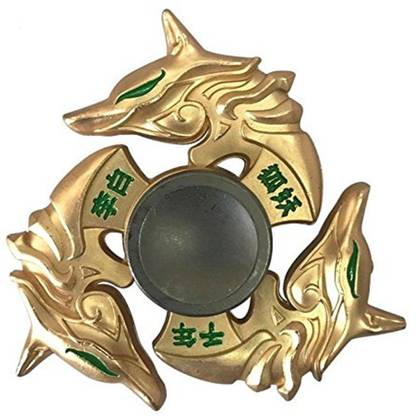 ACUTAS Fidget Metal Tri Hand Spinner Wolf Style Toy (Model No : 9)