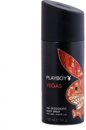 PLAYBOY Vegas Deodorant Spray  -  For Men