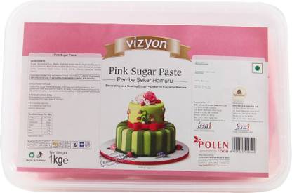 Vizyon PInk, 1 Kg Sugar Paste