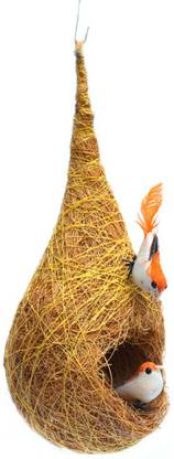 art godaam Coir Bird Nest Decorative Showpiece  -  26 cm