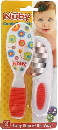 NUBY Comb & Brush Set - Red