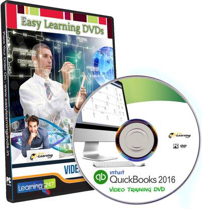 Easy Learning Learn QuickBooks 2016 Video Course Training Tutorial on DVD
