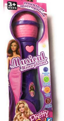 FunBlast Talking/Vocal Mike Microphone with Musical Function Toy for Kids, Assorted Multicolor