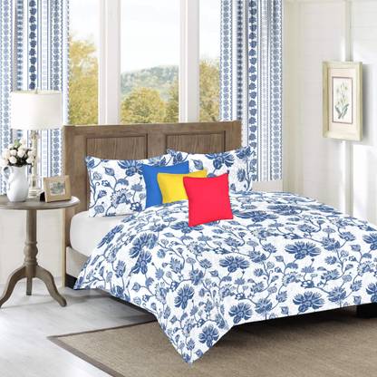 Flipkart SmartBuy Furnishing Set with Bedsheet, Curtains and Cushion Cover