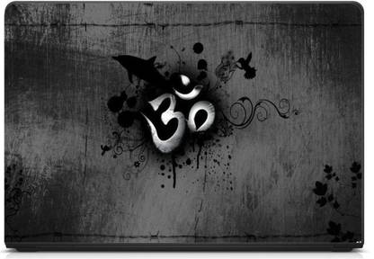 Anweshas Printed on 3M Vinyl, Premium Quality, HD, UV Printed, Laminated, Bubble Free, Scratchproof, Washable, Easy to Install Laptop Skin/Sticker/Vinyl/Cover for 13.1, 13.3, 14.1, 14.4, 15.1, 15.6 inches (Om) vinyl Laptop Decal 15.6