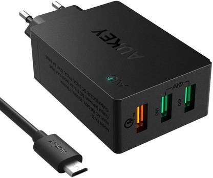AUKEY Wall Charger for Mobile with Detachable Cable