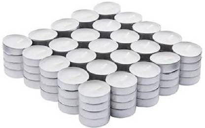 Gidwani International Pure Paraffin Wax Smokeless Multi purposes Tea Light Candles (Burning Time 4.5 hours, Set of 50) Candle