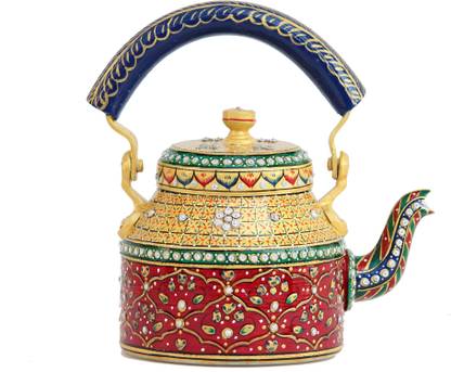 eCraftIndia Handpainted Decorative Traditional Tea Kettle डेकोरेटिव शोपीस  -  23 cm