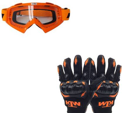 CapeShoppers COMBO OF KTM GLOVES AND GOGGLE Driving Gloves