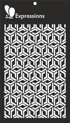 Expressions Craft Stamps Diamond EST6018 Hand made Design Stencil