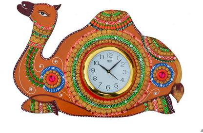 eCraftIndia Analog 33.02 cm X 53.34 cm Wall Clock